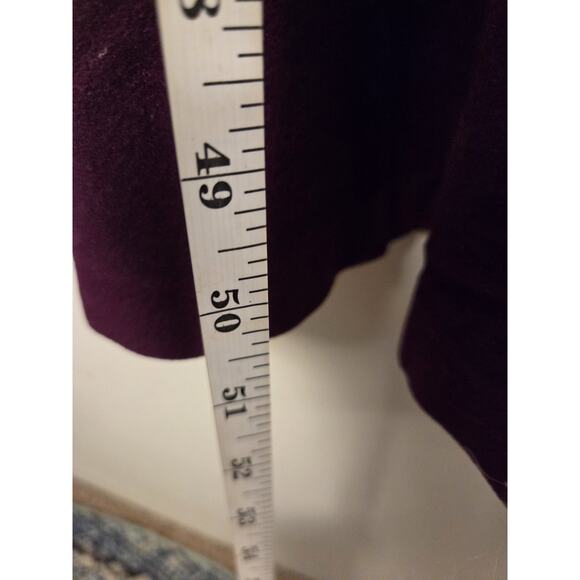 Vtg Vanity Fair S Purple Velvet Velour Robe Housecoat Lightweight Snap Pockets - Picture 10 of 11